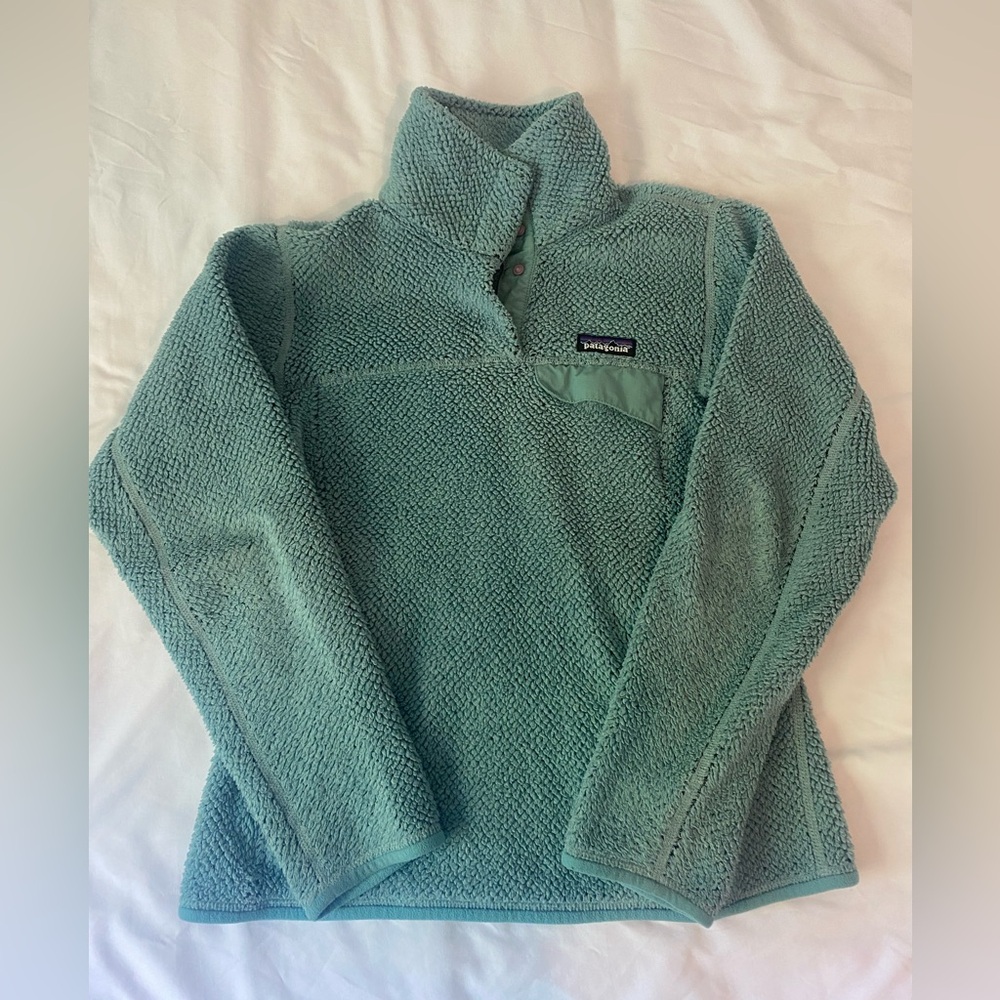 Patagonia Teal Textured Fleece